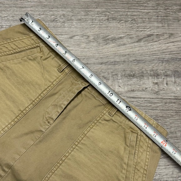 J.Crew City Fit Khaki Utility Skirt Size 12 Tan Cotton Blend Stretch 77388 - Picture 4 of 9